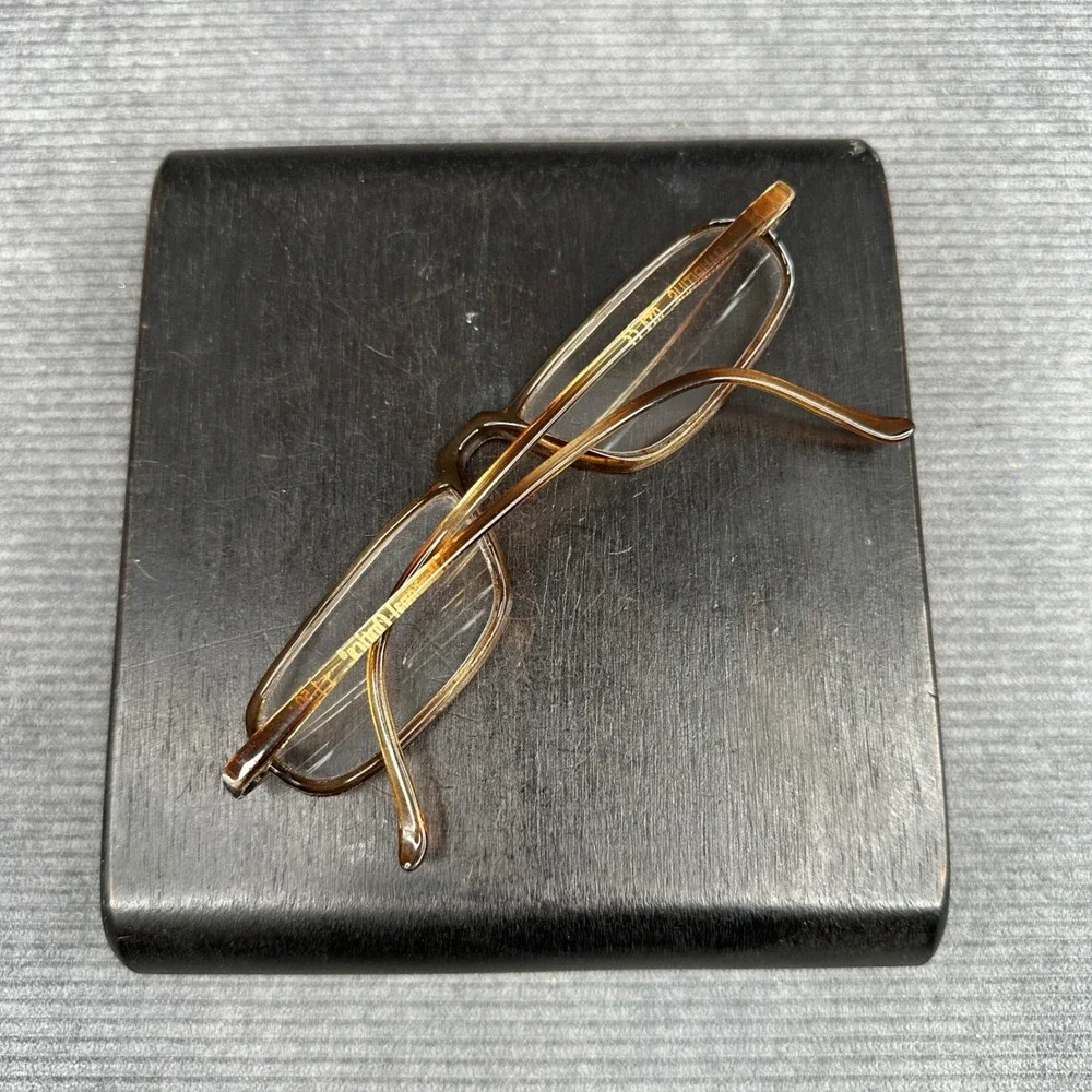 Personal Optics Mauritius 014 Brown Tortoise Rectangle Reading Y2K Glasses +1.50